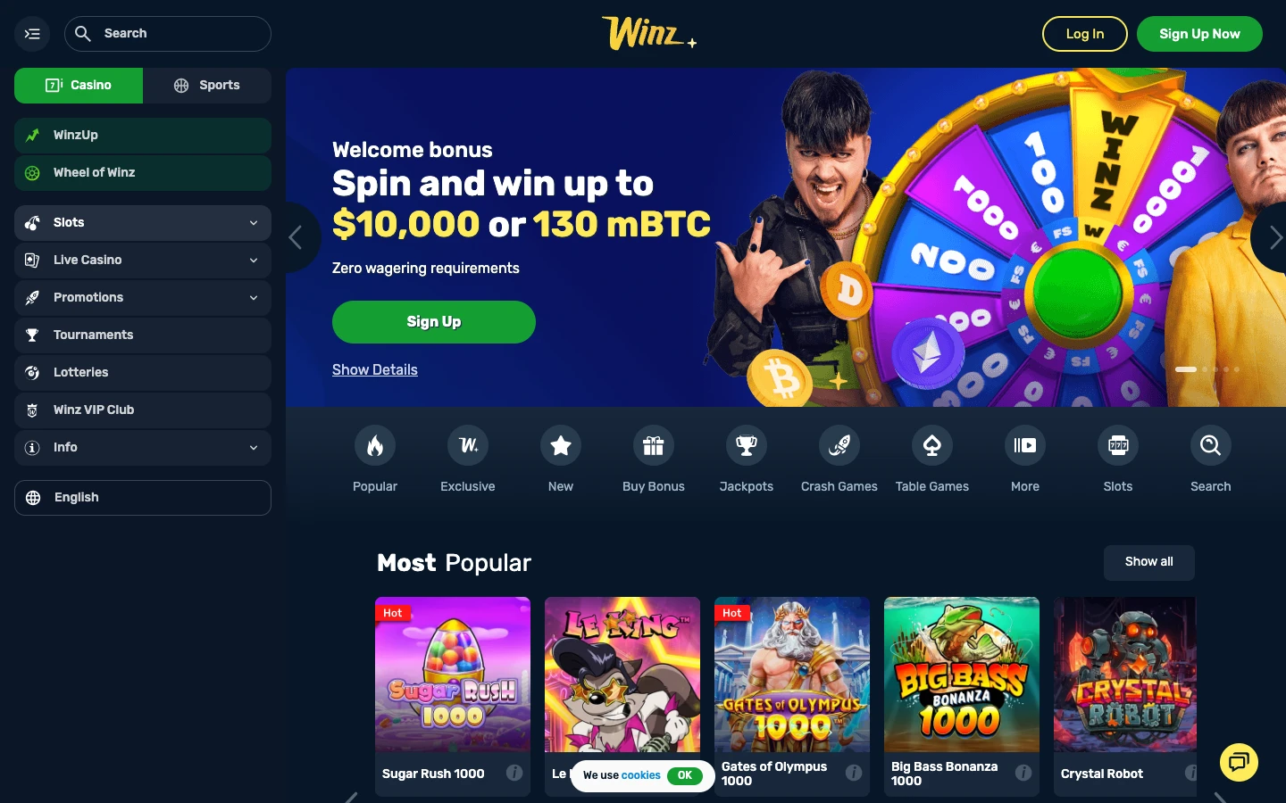 Winz.io website screenshot