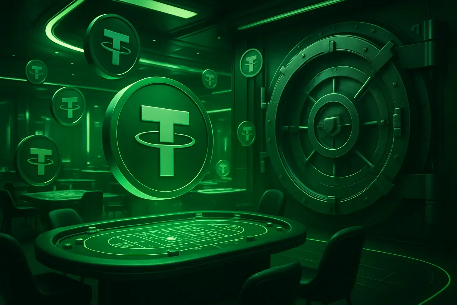 Tether Casino Background